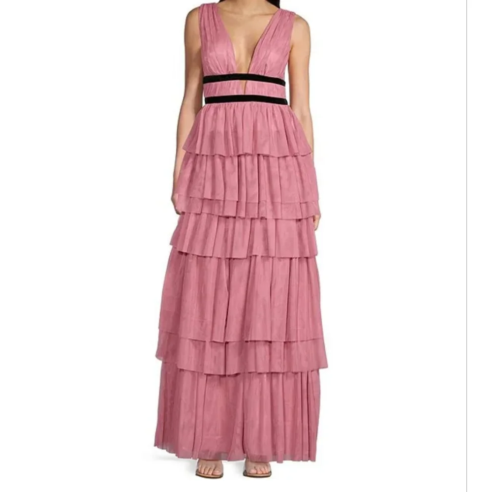 DEAR MOON TIERED Tulle MAXI GOWN - Picture 1 of 7